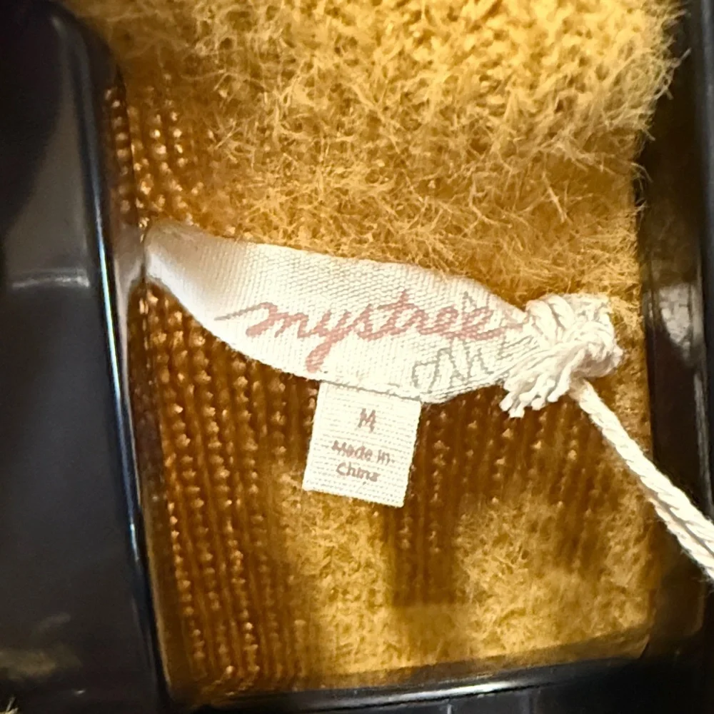 Mystree Golden Yellow Turtleneck Sweater - Picture 4 of 5